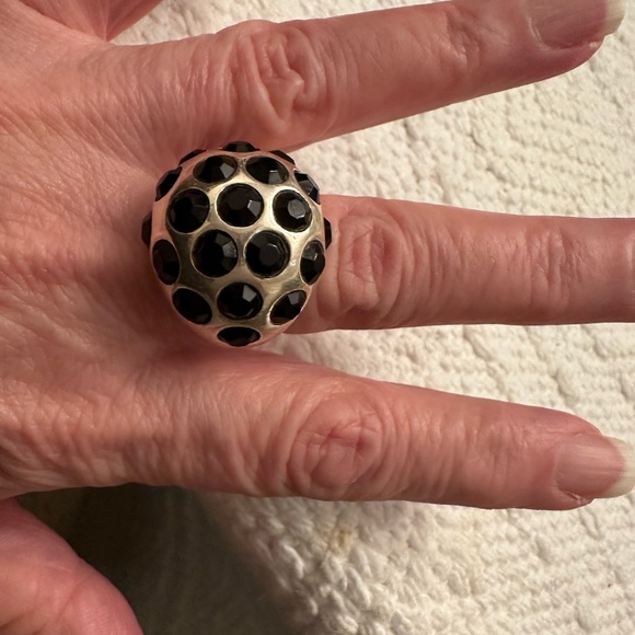 Dome Sterling silver and onyx. - Picture 2 of 10